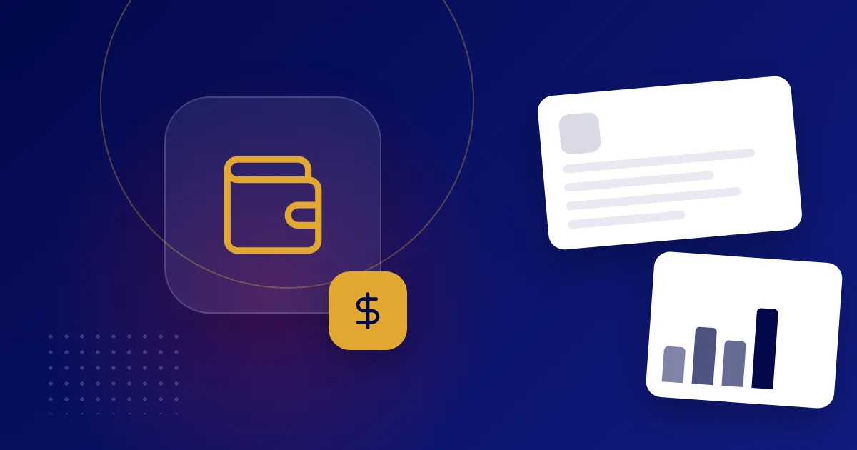 A paycheck, a bank transfer arrow and a piggy bank for a business owner